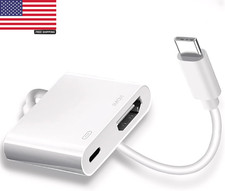 USB C to HDMI for TV, 4K 60Hz Type C to HDMI Adapter with Charging Port, Iphone