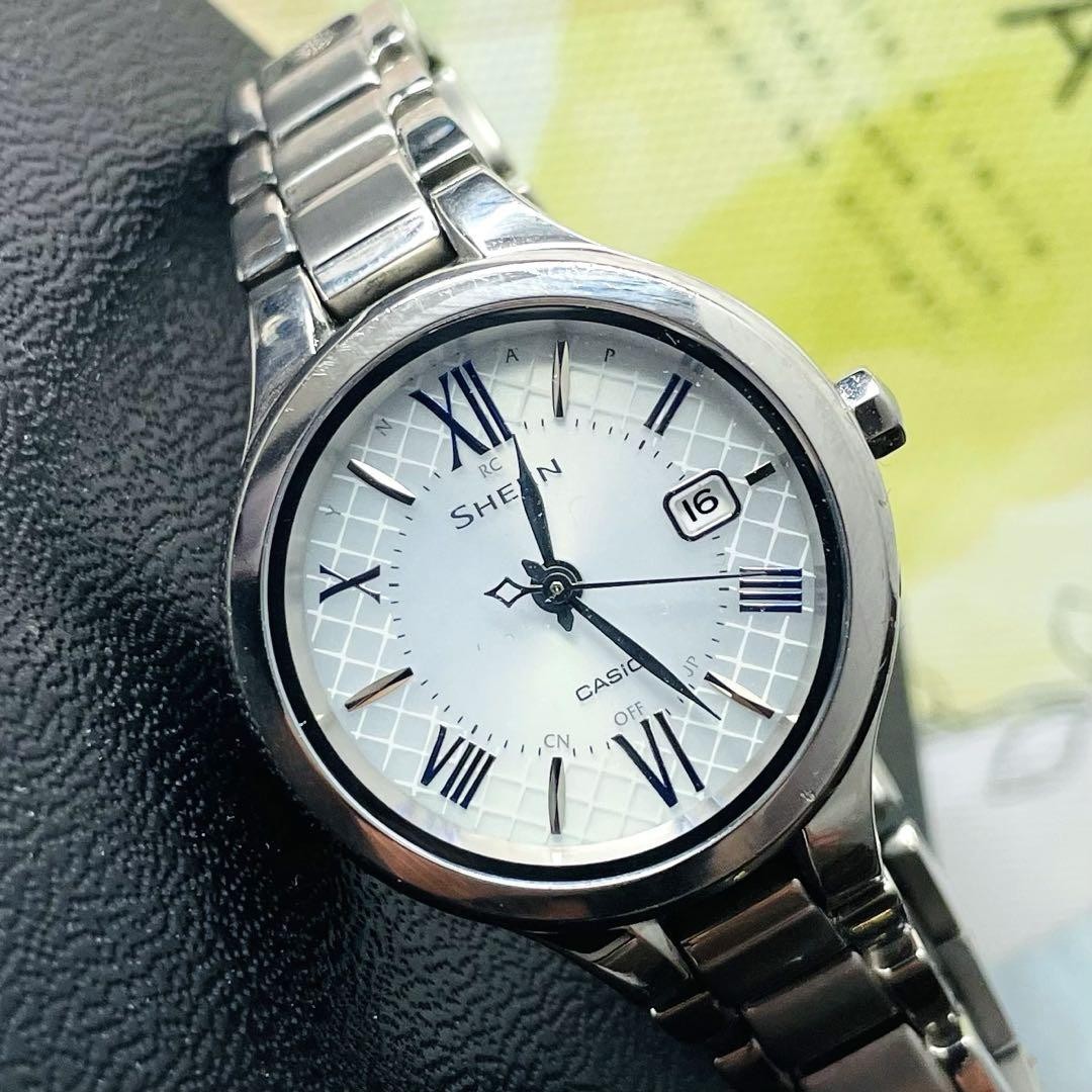 Casio Solar-Powered Ladies Watch with Date and Radio Function