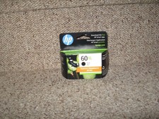New Sealed Box HP 60XL Black Ink Cartridge Exp MARCH 2026 New Sealed Box 60 XL