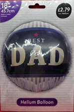 Foil Helium Balloon “BEST DAD” PARTY 45.7cm CELEBRATION BIRTHDAY