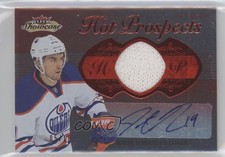 2013-14 Fleer Showcase Red Glow 5/18 Justin Schultz #205 Auto 1e15