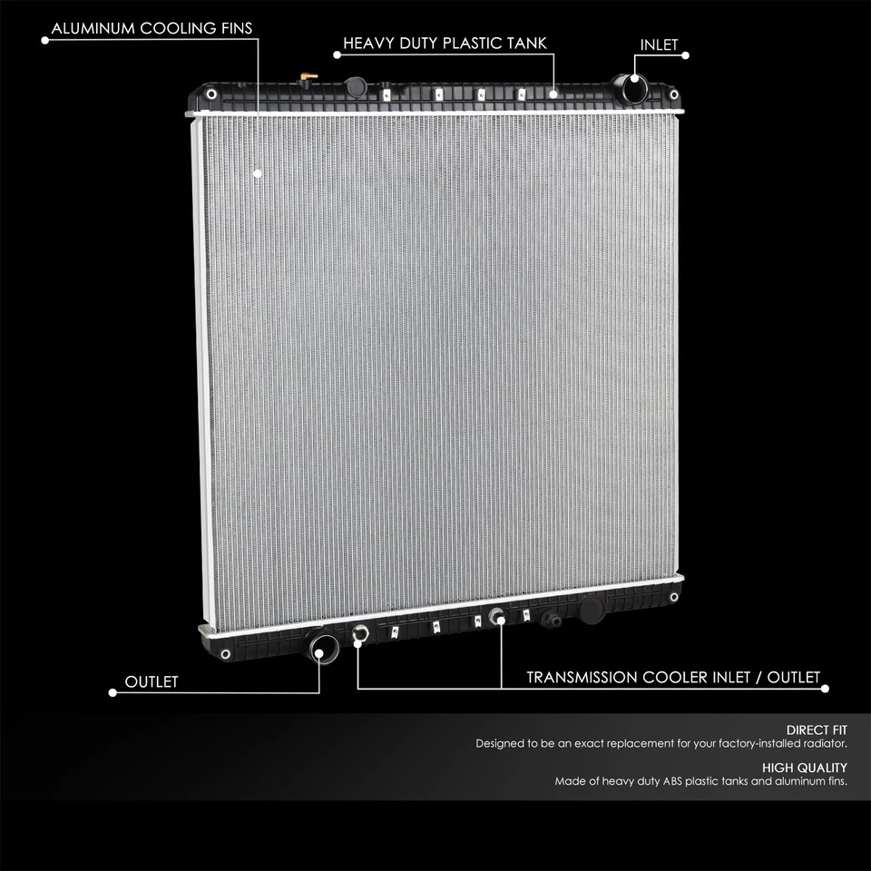 Radiador de 2 fileiras núcleo de alumínio Western Star 4900EX/4900FA/4900SA para 2011-2012 - Imagem 2 de 4