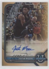 2021-22 Bowman U Chrome Prospect Orange Refractor 16/25 Justin Moore Auto 5ov