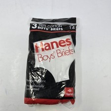 SEALED Vintage Hanes 1992 age Spots Made USA Boys Size 14 Cotton Underwear