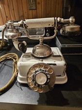 Vintage 1920 -50 Danish Rotary Desk Telephone