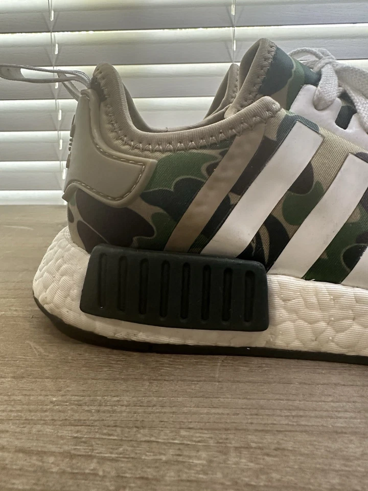 Adidas X Bape NMD R1 Hombre Talla 7 Excelente Estado Usado Foto 3 de 4