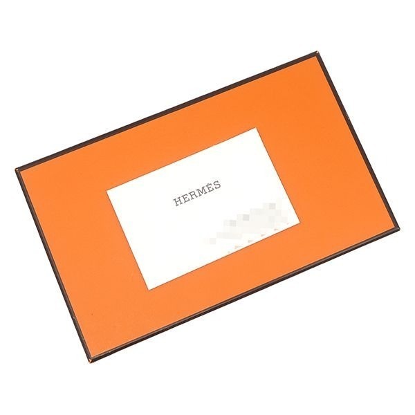 HERMES Bearn Soufflé Long Wallet, Geranium Croco Leather, Bi-fold, Matte □P image 9