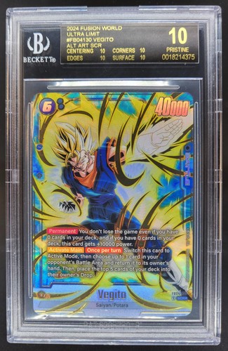 2024 DRAGON BALL SUPER BEGITO ULTRA LIMIT ALT ART SCR BGS 10 BLACK LABEL MC7