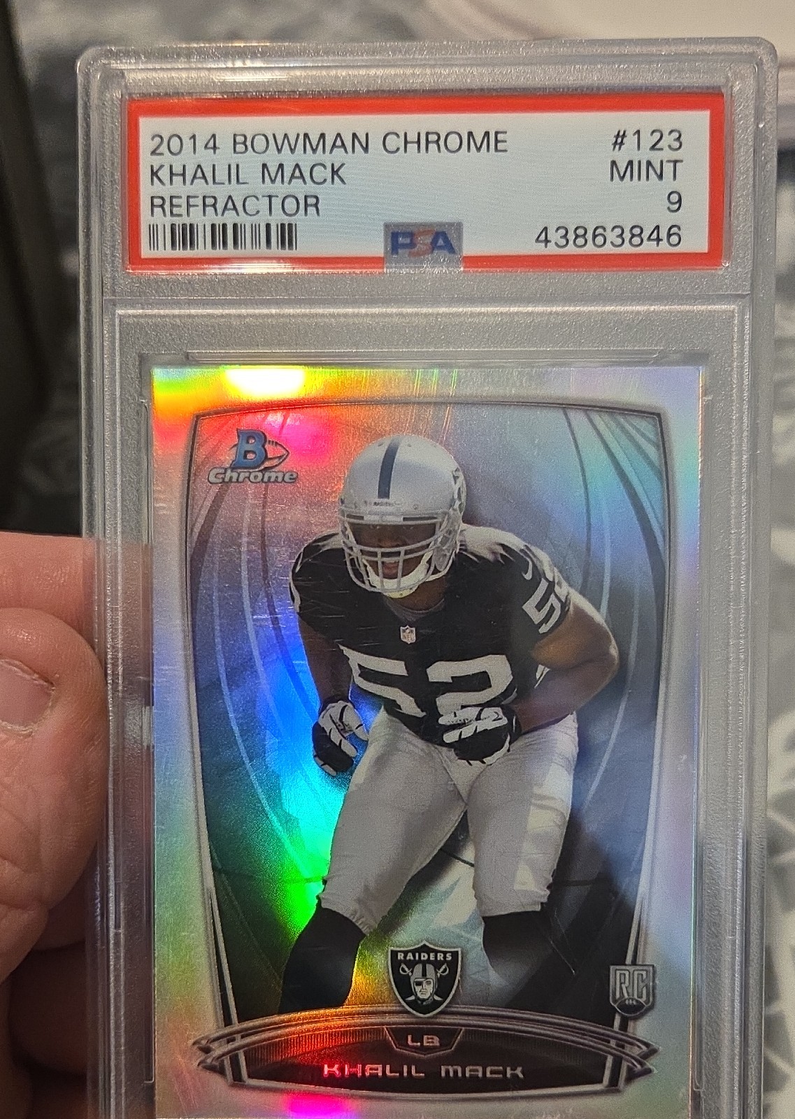 2014 Bowman Chrome - Khalil Mack #123 Refractor (RC) RAIDERS