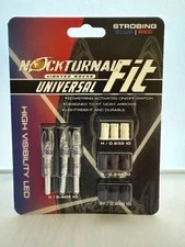 New Nockturnal By Rage Universal Fit Strobing Blue/Red Lighted Nock 3pk NT-310