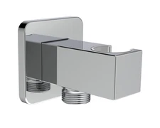 Wall Supply Elbow with Flange, Tapered 1/2 NPT Female Inlet, Solid Brass Wall