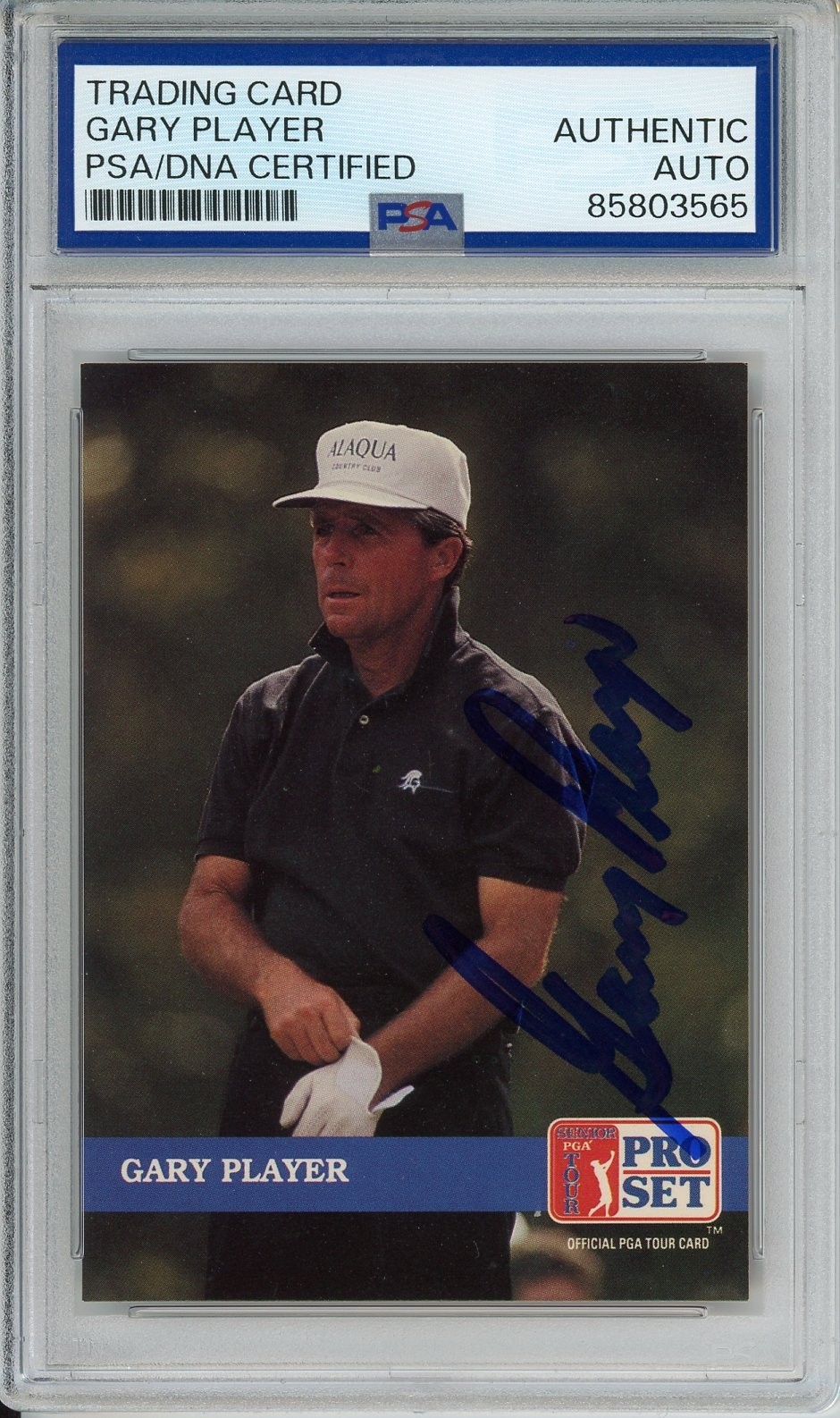 1992 PRO SET GOLF GARY PLAYER SIGNED PSA DNA COA AUTOGRAPH CARD MASTERS CHAMPION