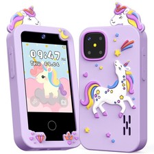 Kids Smart Phone Toys for Girls Age 3-9, Touchscreen Dual Camera Kids Phone, ...