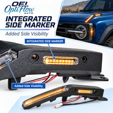 Ford Bronco 2021-25 Led Trail Sights White Drl Amber Sequential Side Marker Pair Ford Bronco 2021-25 Led Trail Sights White Drl Amber Sequential Side Marker Pair