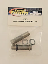 Team Associated #7412 FT Threaded Shock Bodies Fits: SC10, RC10T4.1, RC10B4.1
