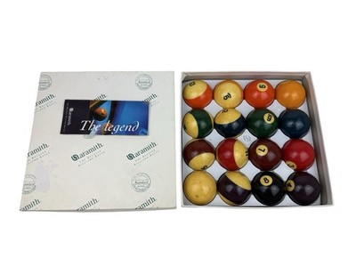 Aramith Belgian Billiard Balls by Saluc Standard 2 1/4'' Pool Ball Set in Box