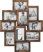SONGMICS Collage Picture Frame, 10 Frames for 4x6 Photos, Multi Wall Decor