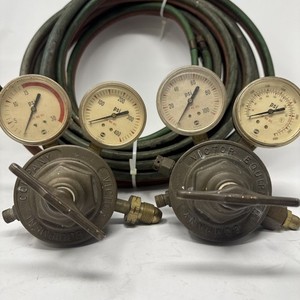 Victor SR 410A SR 400D Oxygen Acetylene Regulators w 40ft Hose