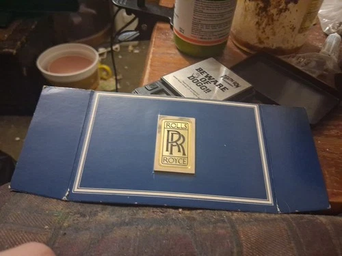 Sterling SILVER Rolls Royce AUTOMOBILE  EMBLEM Ignot BAR Franklin Mint 23 grams