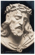 Christuskopf Jesus Crown of Thorns Berlin 1906 Vintage Religious Postcard
