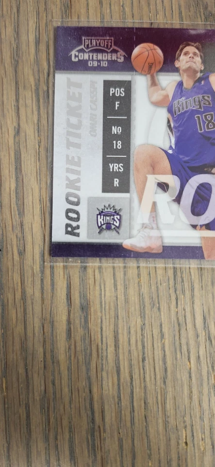 2009-10 Playoff Contenders Omri Casspi On Card Auto Rookie Ticket RC Jewish NBA - Image 4 of 4