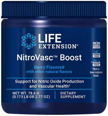 Life Extension - NitroVasc Boost 78.6 g (.173 lb or 2.77 oz) Berry Flavored by L