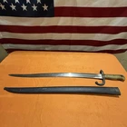 Vintage French M1866 Sword Bayonet Chassepot  With Matching Scabbard Date 1879￼