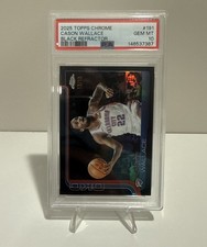 2025 Topps Chrome Cason Wallace True Black Refractor 10/10 PSA 10  Pop 1
