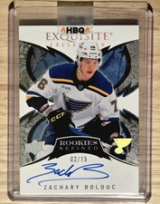 2024-25 Exquisite Collection Rookies Refined Signatures Zachary Bolduc Auto /15