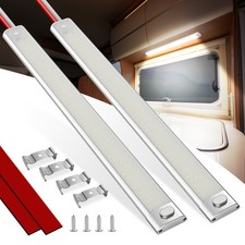 2PCS LED Interior Light Bars 168Leds 1760LM 16W DC 12Volt Camper Led Strip Light
