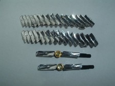 CLEAR LUCITE GEM BARRETTES  BOBBY PINS UP DO HAIR ACCESSORY
