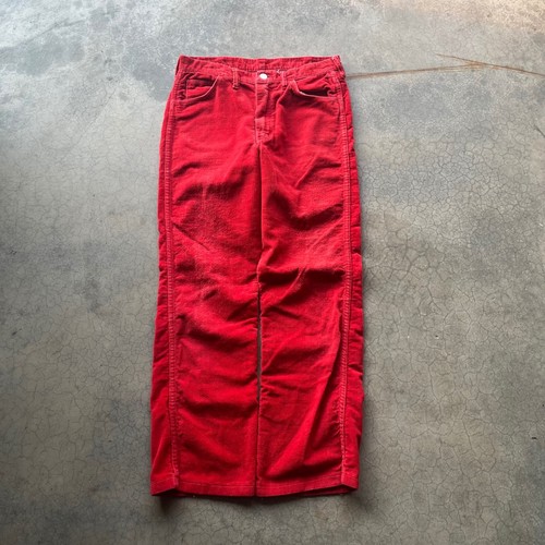 Vintage 70s Wrangler Red Corduroy Pants Mens 29x30 Made in USA Straight Leg