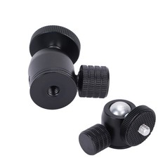 Mini Tripod Ball Head With 1/4 Screw And Hot Shoe Mount Adapter For DSLR Camera