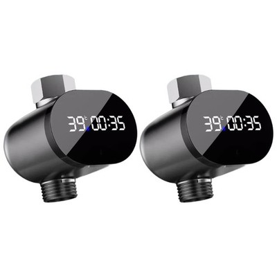 Large LED Screen Water Temperature & Time Display for Easy Reading in Bath