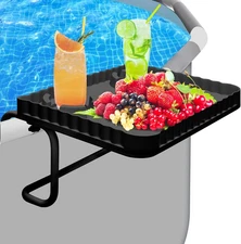 Above Ground Pool Bar, Poolside Table Serving Tray for Above-Ground Pools, Ro