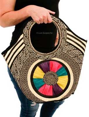 Bold Caña Flecha - Unique Large Purse Bag - Shoulder Bag - Handmade In Colombia