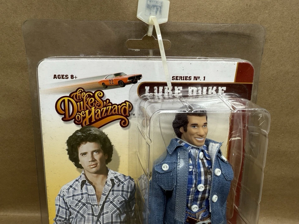 Figura Retro The Dukes of Hazzard Serie 1 8" Luke Duke Figures Toy Co. Foto 3 de 4