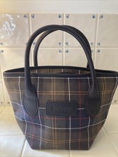 Barbour Tartan Mini Tote Bag Vgc