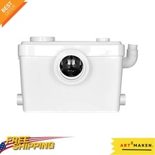 Compact 600W Above Ground Macerator Pump with 30ft Lift for Bathroom Convenience