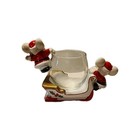 Fitz & Floyd Christmas Mouse on Sled Votive Candleholder Made In Japan — photo 3