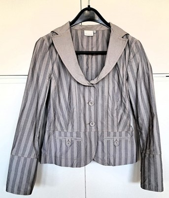 SUPER: DREAMSTAR by Liberty, Damen Kurz-Blazer, Schlammfarben und Grau, Gr.42