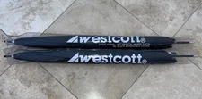 TWO (2x) Westcott #2016 45-Inch Optical White Umbrellas w/ Removable Black Cover