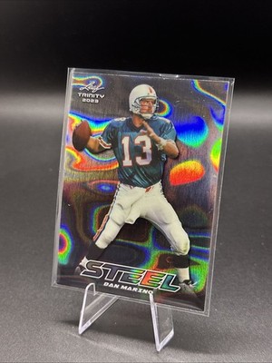 2023 Leaf Trinity Trinity Steel Dan Marino #S-25 Silver Lazer