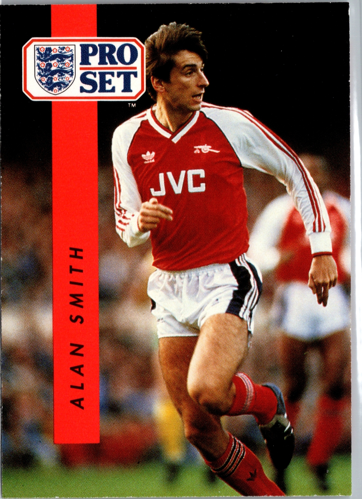 Alan Smith 1990-91 Pro Set English League #13 Arsenal FC Near Mint or Better