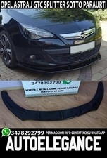 SPLITTER PER OPEL ASTRA J GTC SOTTO PARAURTI ANTERIORE ABS LIP NERO LUCIDO
