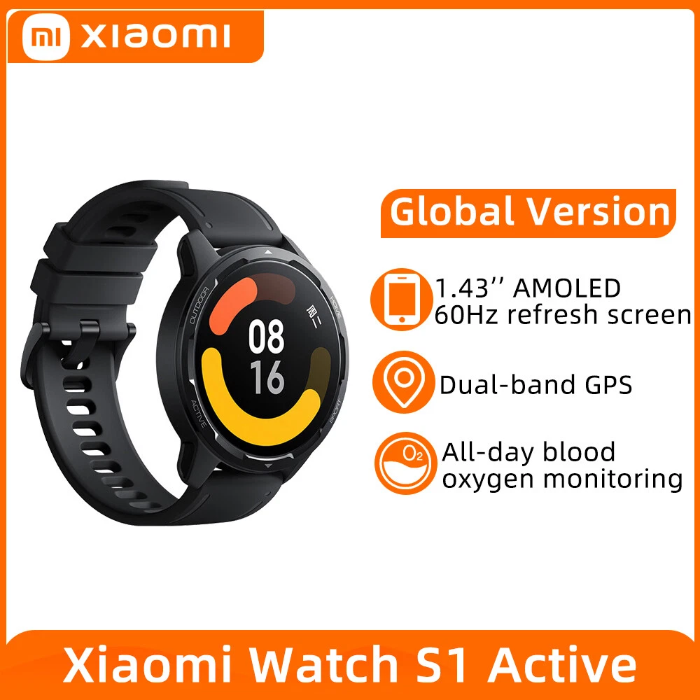 New Xiaomi Watch S1 Active, AMOLED 1.43 Heart, SpO2, GPS, Bluetooth Phone  Calls