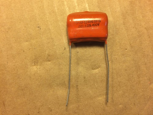 NOS Vintage Sprague Orange Drop .081 uf 400v Capacitor TESTED Amp Cap 6 avail - Picture 2 of 4