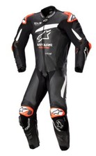 Tuta in pelle da corsa Alpinestars GP Plus V4 nero/bianco