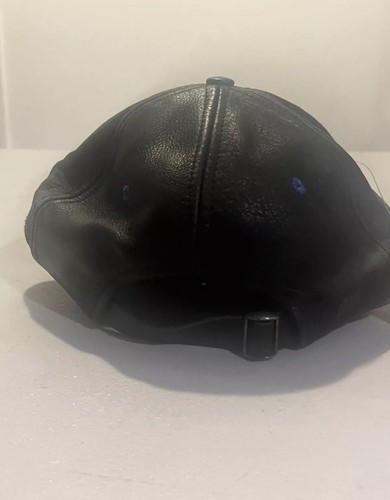 Vintage Texas Rangers 90’s Belt Hat Genuine Merchandise Leather Blue Black NWT - Picture 4 of 9