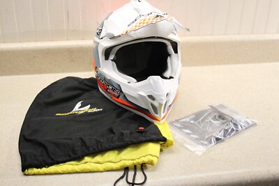 Scorpion EXO Adult VX-16 Dirt Bike Full Race Helmet Gloss Orange